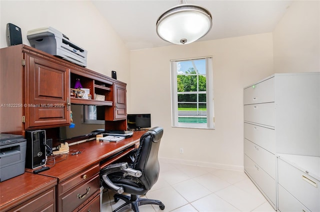 1001 SW 189th Ave, Pembroke Pines, FL 33029 - office with baseboards and light tile patterned floors