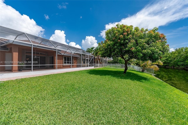 1001 SW 189th Ave, Pembroke Pines, FL 33029 - view of yard featuring a lanai