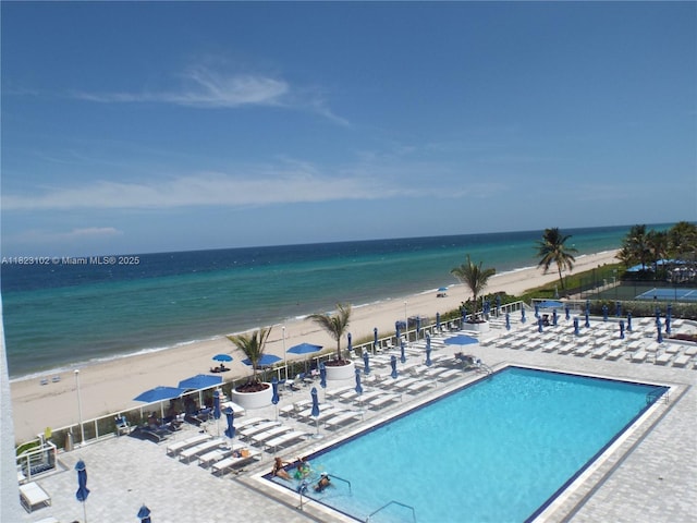 1890 S Ocean Dr Unit 504, Hallandale Beach, FL 33009 - community pool with view of water and beach