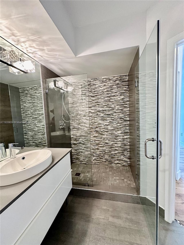 1330 W Ave Unit 3007, Miami Beach, FL 33139 - bathroom featuring vanity and a stall shower