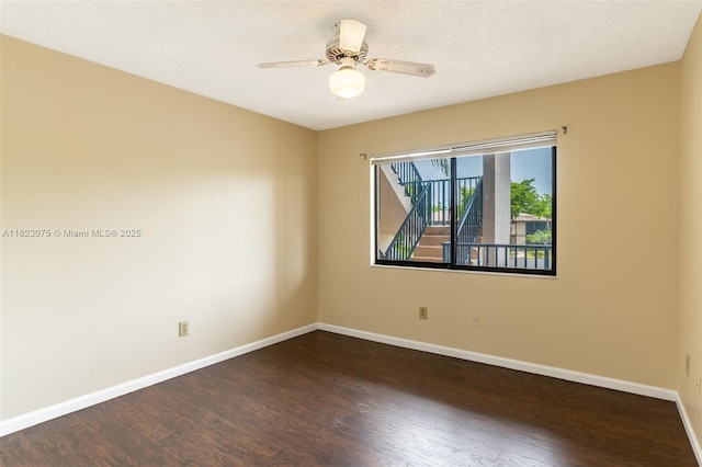 9455 N Belfort Cir Unit 211, Tamarac, FL 33321 - spare room featuring wood finished floors and a ceiling fan