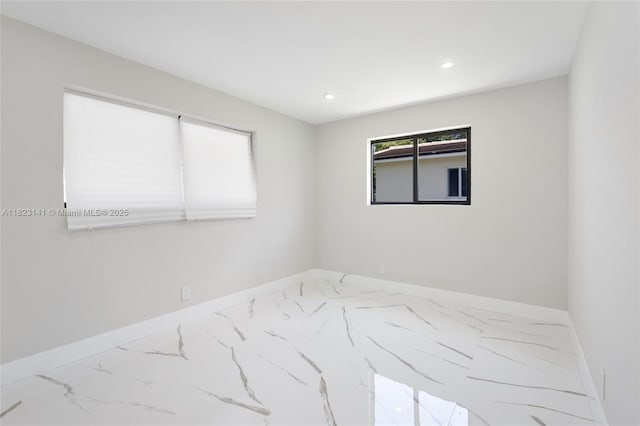 4300 Monroe St, Hollywood, FL 33021 - unfurnished room featuring marble finish floors and recessed lighting