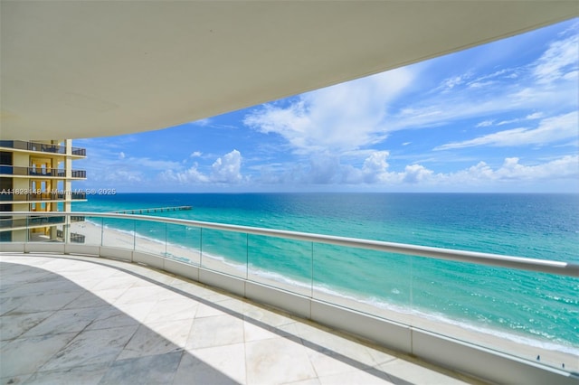 16051 Collins Ave Unit 1104, Sunny Isles Beach, FL 33160 - balcony with view of water and beach