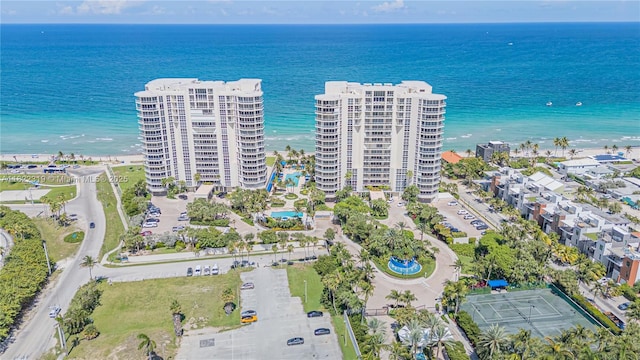6051 N Ocean Dr Unit 704, Hollywood, FL 33019 - aerial view of property and surrounding area featuring a large body of water