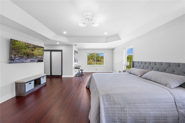 2631 SW 180th Ave, Miramar, FL 33029 - bedroom with wood finished floors, recessed lighting, and a chandelier