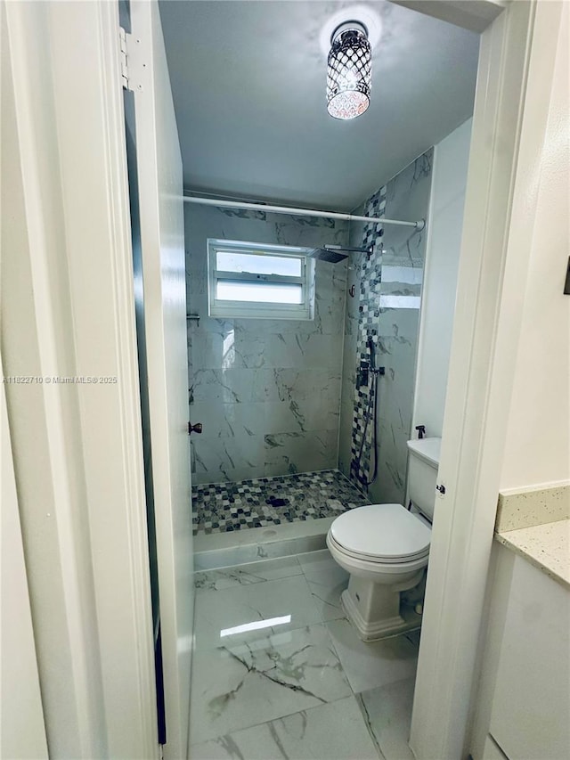 18961 NW 22nd St, Pembroke Pines, FL 33029 - bathroom with marble look tile flooring and a shower stall