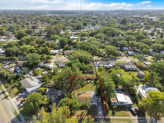 114 Marion Rd, West Park, FL 33023 - aerial perspective of suburban area with property boundaries highlighted