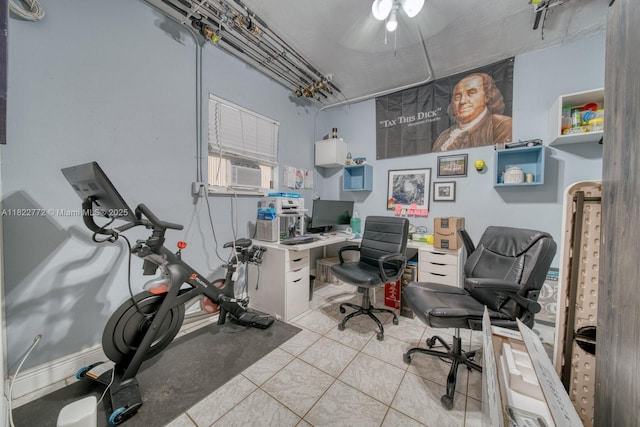 9104 SW 180th St, Palmetto Bay, FL 33157 - office space with light tile patterned floors and cooling unit