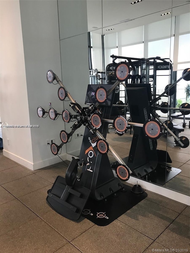 1600 NE 1st Ave Unit 1611, Miami, FL 33132 - gym featuring baseboards
