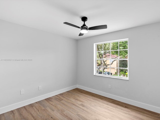 457 NW 87th Ln, Coral Springs, FL 33071 - unfurnished room featuring light wood finished floors and ceiling fan