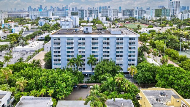 1020 Meridian Ave Unit 616, Miami Beach, FL 33139 - drone / aerial view of city skyline