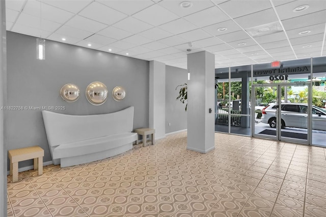 1020 Meridian Ave Unit 616, Miami Beach, FL 33139 - building lobby featuring a drop ceiling