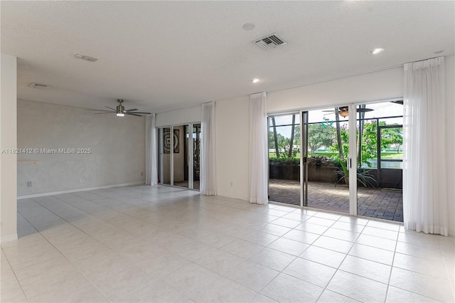 1654 SW 109th Ter, Davie, FL 33324 - unfurnished room with ceiling fan, light tile patterned floors, and recessed lighting