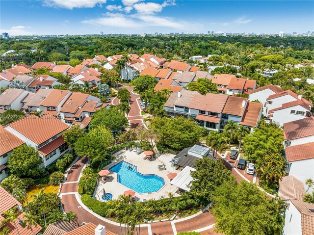 2000 S Bayshore Dr Unit 47, Miami, FL 33133 - drone / aerial view of a pool area