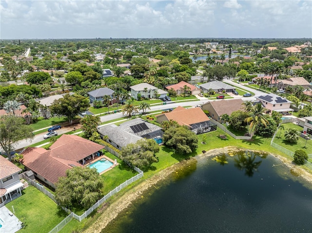 851 Altavista Ter, Davie, FL 33325 - aerial view of residential area with a nearby body of water and a pool area