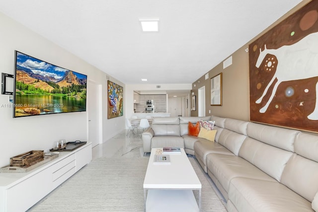 300 Sunny Isles Blvd Unit 4-2303, Sunny Isles Beach, FL 33160 - living room featuring light marble finish flooring
