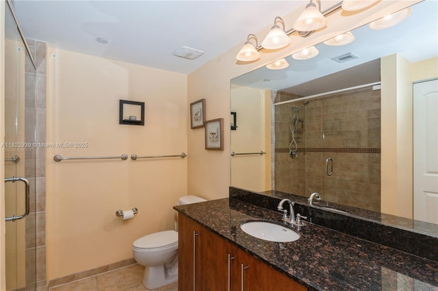 7350 SW 89th St Unit 602S, Miami, FL 33156 - full bath with a shower stall, vanity, and tile patterned floors