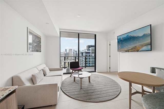 159 NE 6th St Unit 3407, Miami, FL 33132 - living room with expansive windows