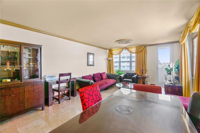 100 Lincoln Rd Unit 811, Miami Beach, FL 33139 - dining room with crown molding