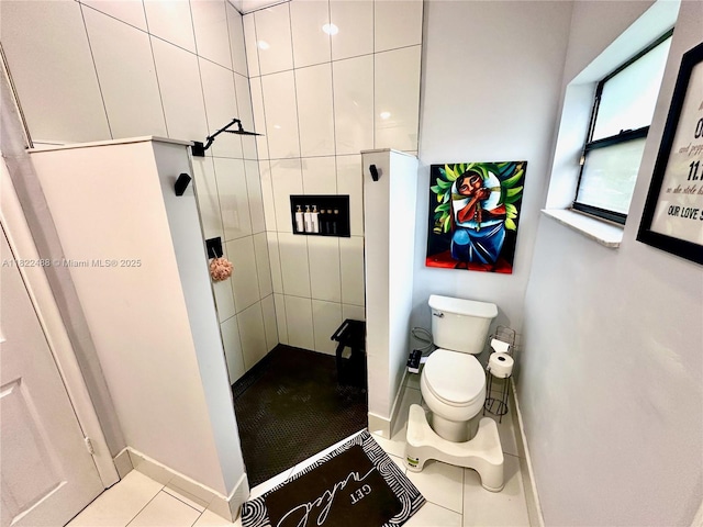 2433 NW 92nd Ave, Coral Springs, FL 33065 - bathroom featuring tile patterned flooring and tiled shower