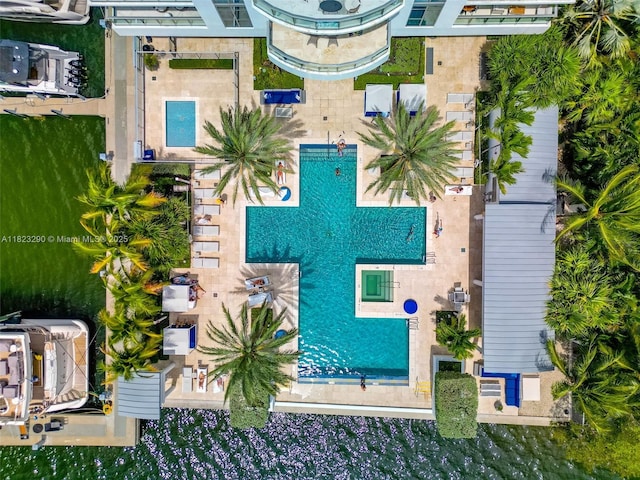 17301 Biscayne Blvd Unit 1704, North Miami Beach, FL 33160 - aerial view of a pool