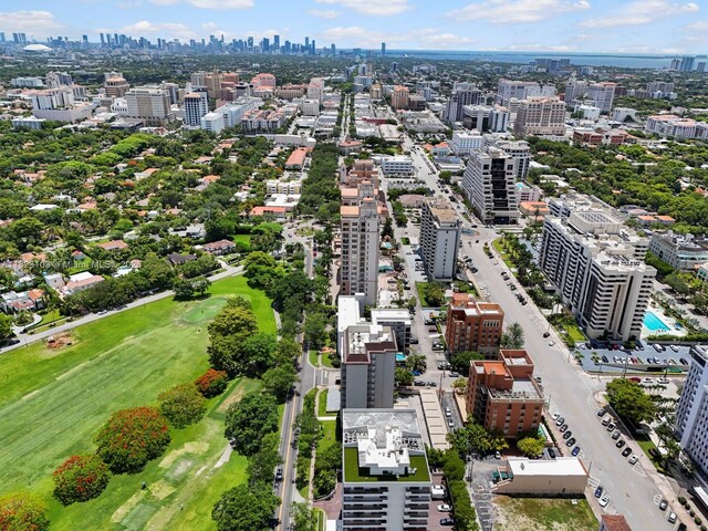 700 Coral Way Unit 5, Coral Gables, FL 33134 - aerial view of skyline and a golf club