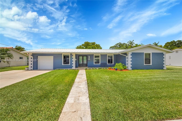 8861 SW 85th St, Miami, FL 33173 - single story home featuring an attached garage, concrete driveway, a front yard, and stucco siding