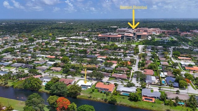 8861 SW 85th St, Miami, FL 33173 - aerial view of property's location with a large body of water