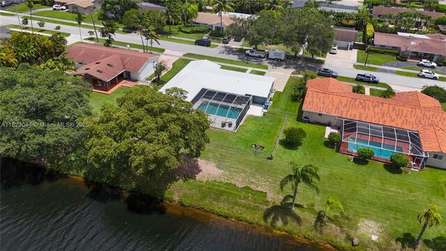 8861 SW 85th St, Miami, FL 33173 - aerial view of residential area with a large body of water