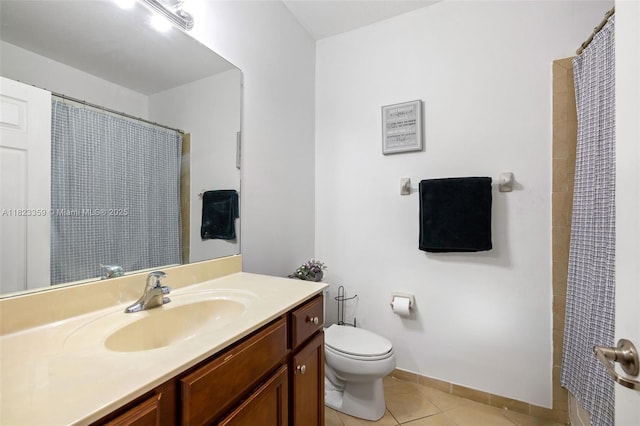 8780 NW 116th Path, Doral, FL 33178 - bathroom featuring vanity, tile patterned flooring, and curtained shower