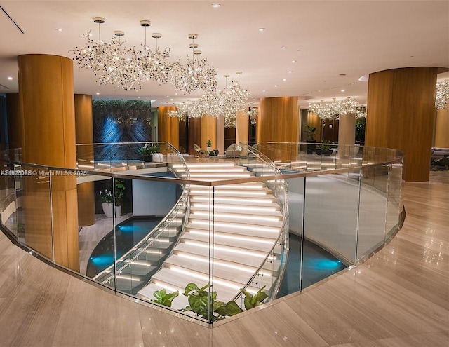 488 NE 18th St Unit 3105, Miami, FL 33132 - community lobby with recessed lighting