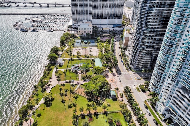 488 NE 18th St Unit 3105, Miami, FL 33132 - view of urban area with a notable bridge and a large body of water