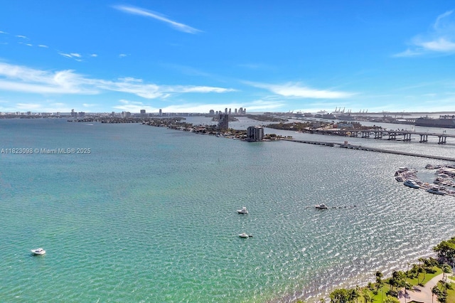 488 NE 18th St Unit 3105, Miami, FL 33132 - water view featuring a notable bridge