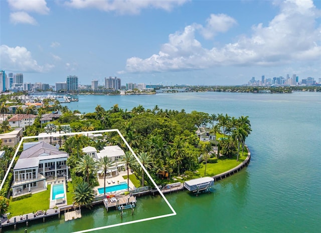 1839 W 24th St, Miami Beach, FL 33140 - aerial view of skyline and a large body of water