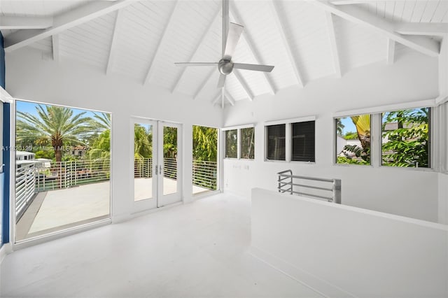 1839 W 24th St, Miami Beach, FL 33140 - unfurnished sunroom with healthy amount of natural light and french doors