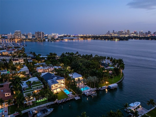 1839 W 24th St, Miami Beach, FL 33140 - bird's eye view of a view of city lights and a nearby body of water