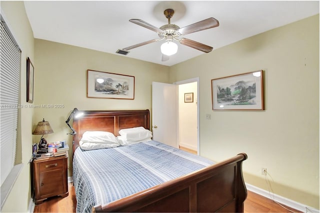 1991 NE 178th St, North Miami Beach, FL 33162 - bedroom featuring wood finished floors and ceiling fan