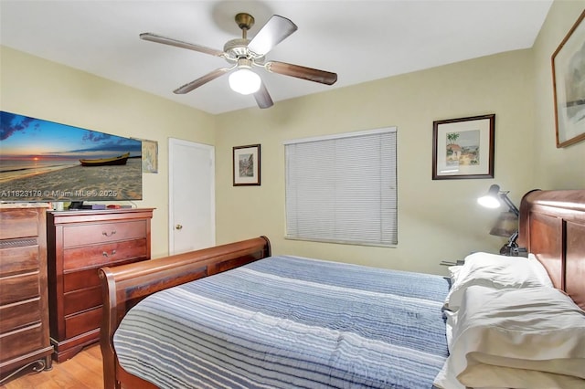 1991 NE 178th St, North Miami Beach, FL 33162 - bedroom with light wood-style floors and ceiling fan