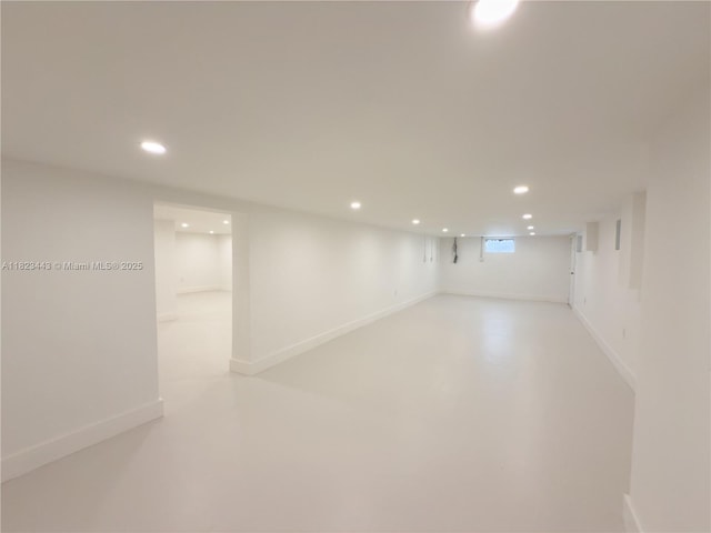 8390 SW 94th St, Miami, FL 33156 - below grade area with recessed lighting and baseboards