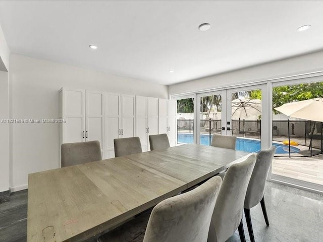 1870 NE 208th Ter, Miami, FL 33179 - dining area featuring french doors and recessed lighting