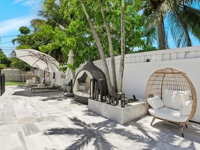 1870 NE 208th Ter, Miami, FL 33179 - fenced backyard featuring a patio