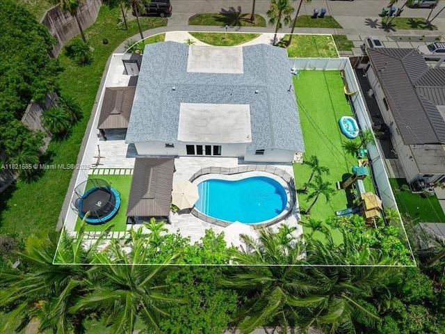 1870 NE 208th Ter, Miami, FL 33179 - drone / aerial view of a pool