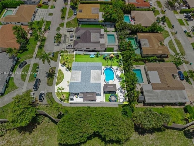 1870 NE 208th Ter, Miami, FL 33179 - aerial view of residential area with a pool area