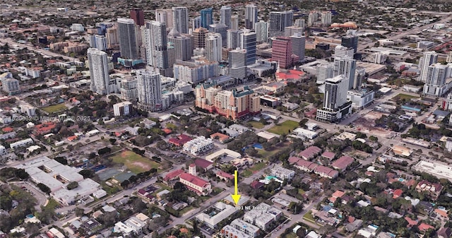 901 NE 3rd St Unit 302, Fort Lauderdale, FL 33301 - aerial view of property and surrounding area featuring nearby urban area