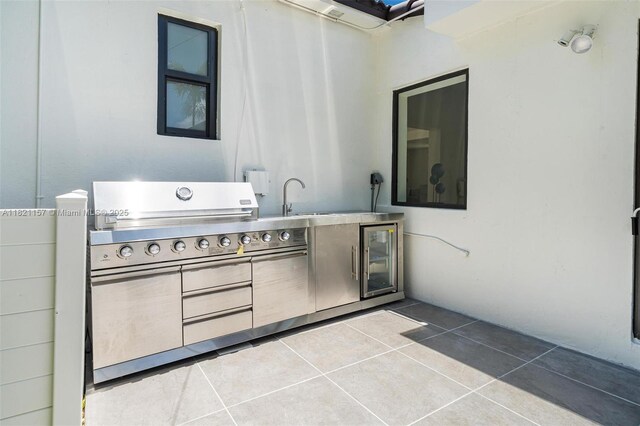 51 NE 110th St, Miami Shores, FL 33161 - view of patio with area for grilling and wine cooler