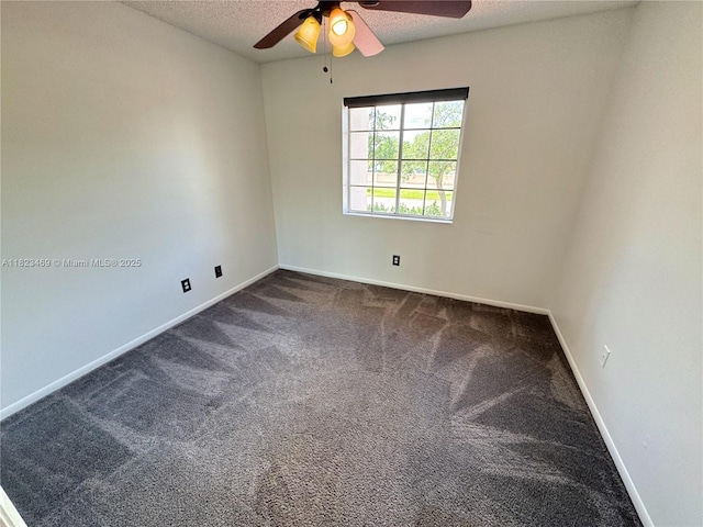 8135 Southgate Blvd, North Lauderdale, FL 33068 - carpeted spare room with ceiling fan and a textured ceiling