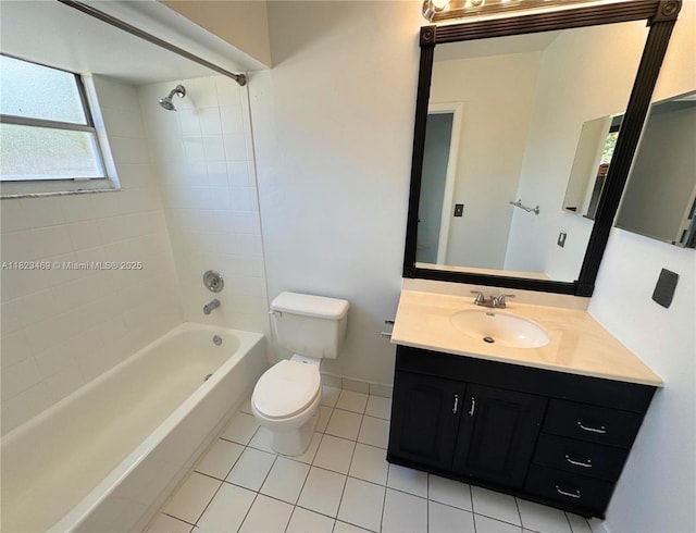 8135 Southgate Blvd, North Lauderdale, FL 33068 - full bath with vanity, tile patterned flooring, and shower / tub combination