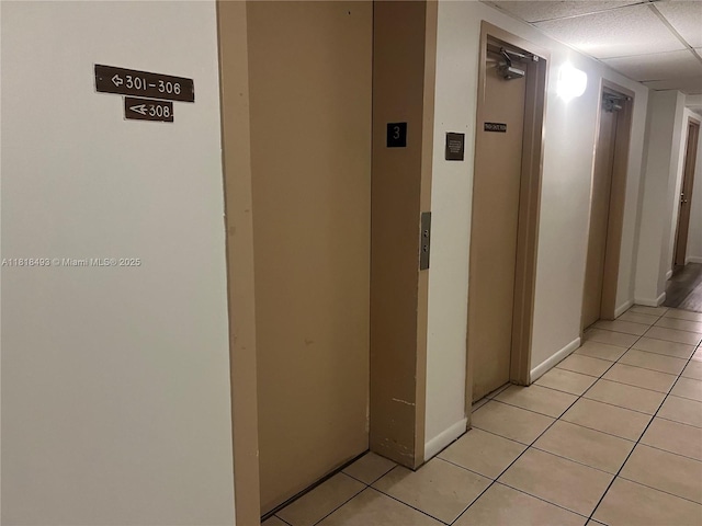 4160 Inverrary Dr Unit 306, Lauderhill, FL 33319 - hall with light tile patterned flooring and elevator