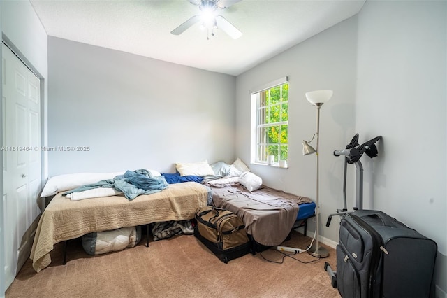 5000 SW 136th Ave, Miramar, FL 33027 - bedroom featuring carpet flooring and a ceiling fan