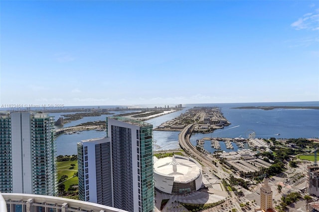 851 NE 1st Ave Unit 2204, Miami, FL 33132 - view of urban area with a large body of water and numerous boat docks
